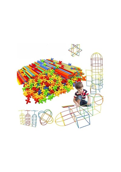 Kutulu Bambu Çubuklar 16 Cm 300 Parça 180 Parça Çubuk 120 Parça Birleştirici