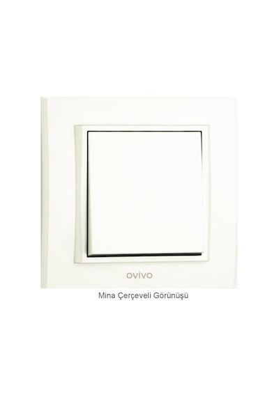 Ovivo Mina Beyaz Anahtar Çerçeveli