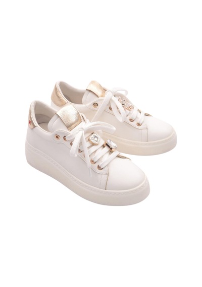 Dgn Kadın Bağcıklı Sneaker Beyaz