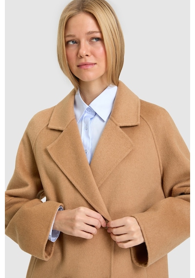 U.S. Polo Assn. Kadın Camel Kaşe Kaban 50326289-vr015