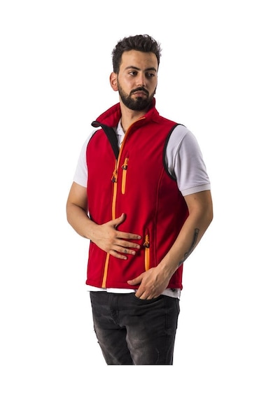 Freecamp Vest Erkek Softshell Yelek Kırmızı