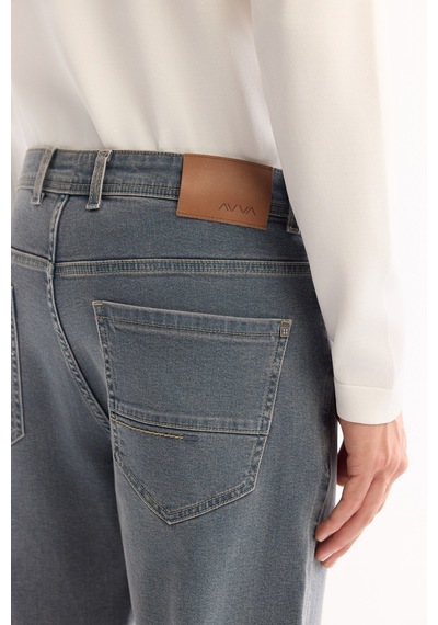 Avva Erkek Mavi Klasik Bel Pamuklu Eskitme Yıkamalı Roma Crop Slim Fit Jean Pantolon A52y3530 Avva Erkek Mavi Klasik Bel Pamuklu Eskitme Yıkamalı Roma Crop Slim Fit Jean Pantolon A52y3530