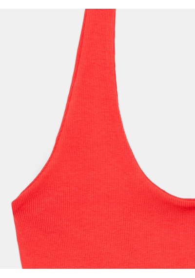 Dilvin 21052 Halter Yaka Top Kırmızı