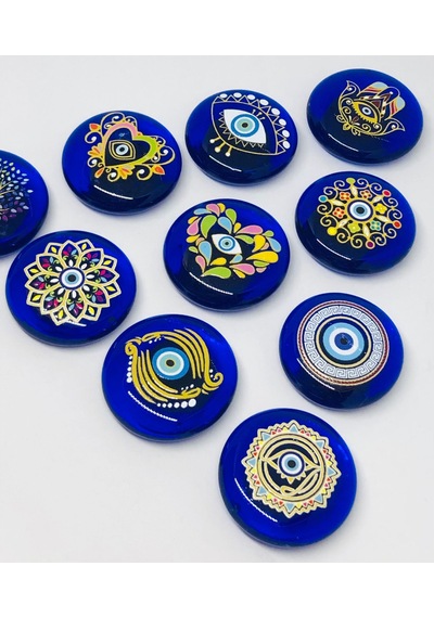 Hayat Ağacı Nazar Boncuklu Magnet, Dekoratif Obje, Buzdolabı Süsü
