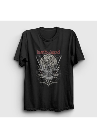 Presmono Unisex Mechanic Lamb Of God T-shirt Siyah