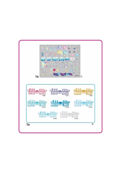 35060 Aquabeads Sihirli Atlar Ve Yıldızlar - Yedek Tırnak Paketi +4 Yaş