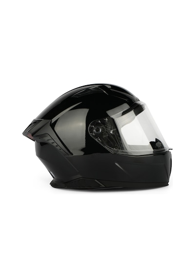 Caspiano Homer Full-face Led Işıklı Glossy Black Motosiklet Kaskı Ece-r 22.06 Sertifikalı Siyah
