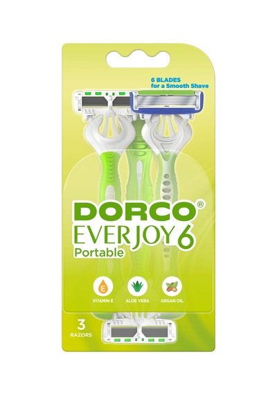 Dorco Everjoy 6 Bıçaklı Kullan At Kadın Tıraş Bıçağı 3lü