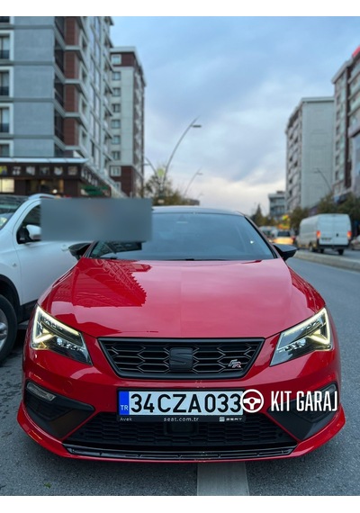 Kit Garaj Seat Leon Mk3.5 Cupra 2017-2020 Ön Ek Plastik Boyasız