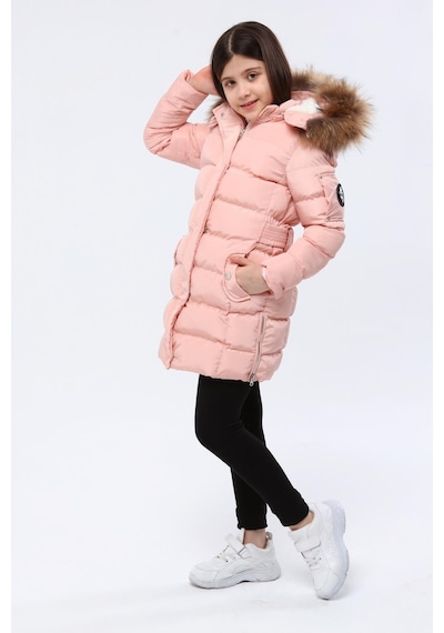 Benitto Kids Kız Çocuk Kaban 1249-pembe Pembe