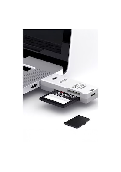 Thentech Usb 3.0 Yüksek Hızlı Sd Micro Sd Tf Kart Okuyucu Dönüştürücü Adaptör Fotoğraf Video Aktarım Cihazı