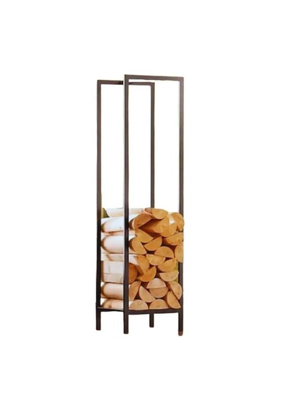 Lignum Dekoratif Metal Odunluk Şömine Odun Sehpası 120cm