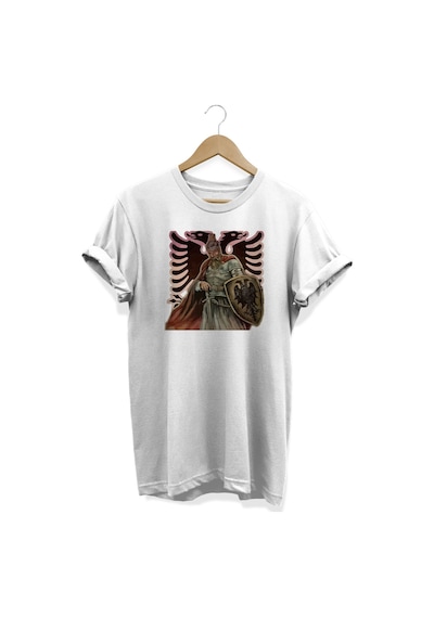 Iskender Baskılı Beyaz T-shirt Beyaz