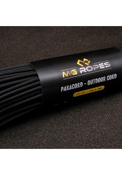 Mg Ropes Polyester Paracord İp 4 Mm Siyah 30 Metre Siyah