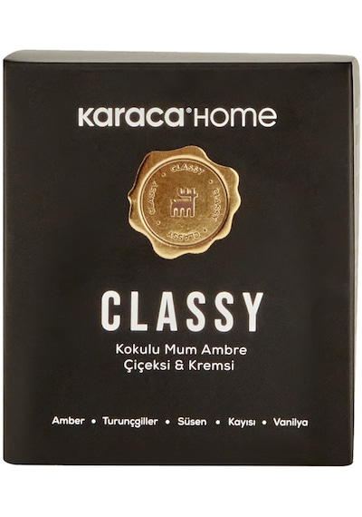 Karaca Home Classy Kokulu Mumlu Mumluk Ambre Siyah