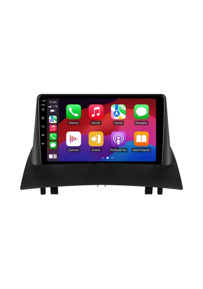 Renault Megane 2003-2009 Android Multimedya Carplay Android Auto Navigasyon Kameralı 8gb Ram 64gb 9"