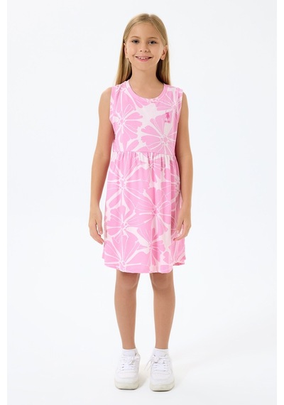 U.s. Polo Assn. Kız Çocuk Pembe Elbise 5274-49868 Pembe