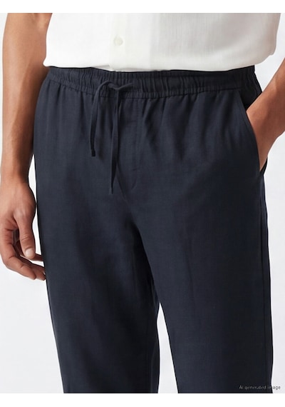 Lcw Vision Lacivert Regular Fit Keten Görünümlü Erkek Pantolon Lcw Vision Lacivert Regular Fit Keten Görünümlü Erkek Pantolon