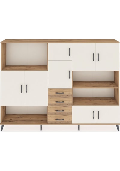 Arges Dolap 9 Raflı 4 Çekmeceli 8 Kapaklı 220x30x163 Çam-aytaşı/ç Çam-aytaşı/çam Arges Dolap 9 Raflı 4 Çekmeceli 8 Kapaklı 220x30x163 Çam-aytaşı/ç Çam-aytaşı/çam