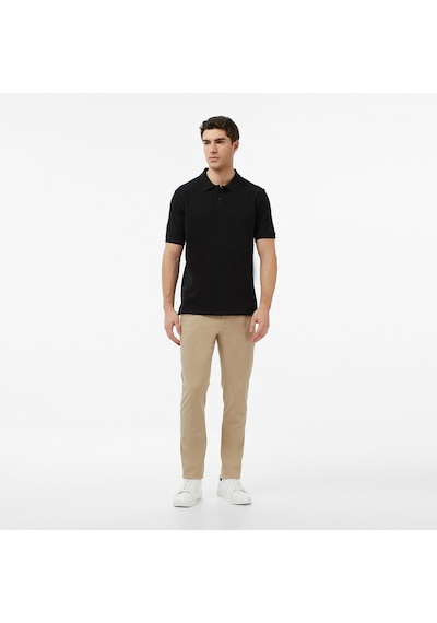 Nautica Erkek Siyah Regular Fit Polo Yaka T-shirt Düz K65000t Siyah