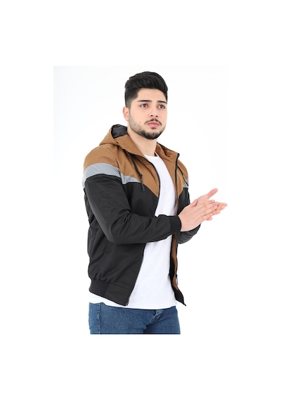 Bill Üçgen Parçalı Kapşonlu Mevsimlik Mont 1220 478700673