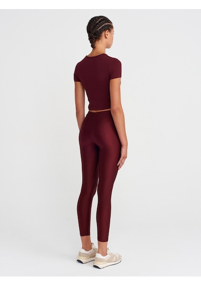Dilvin 4001 Naylon Tayt-bordo Bordo