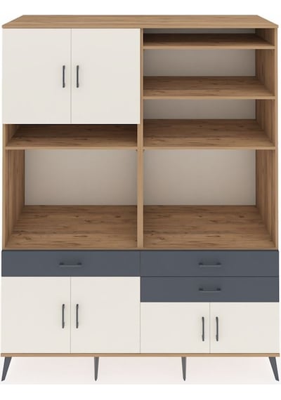 Kronos Gardrop 10 Raflı 3 Çekmeceli 8 Kapaklı 176x59x221 Çam-aytaşı/antrasit Aytaşı/antrasit Kronos Gardrop 10 Raflı 3 Çekmeceli 8 Kapaklı 176x59x221 Çam-aytaşı/antrasit Aytaşı/antrasit