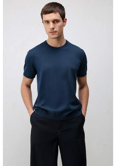 Antioch Comfort Slim Triko T-shirt İndigo