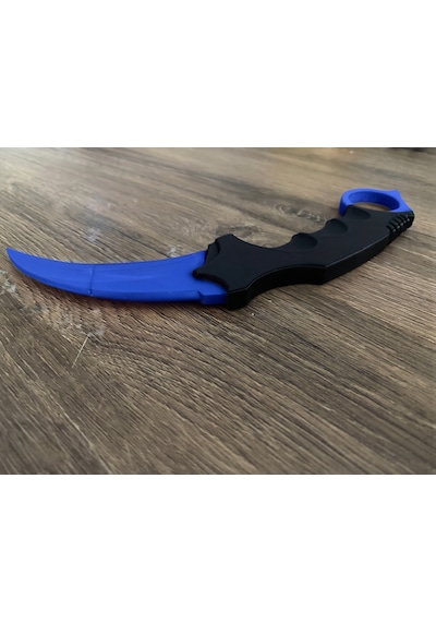 Riva Self 3d Baskı Farklı Renkler Taktiksel Parmak Halkalı Hobi Ve Dekoratif Maket - 16 Cm Mavi