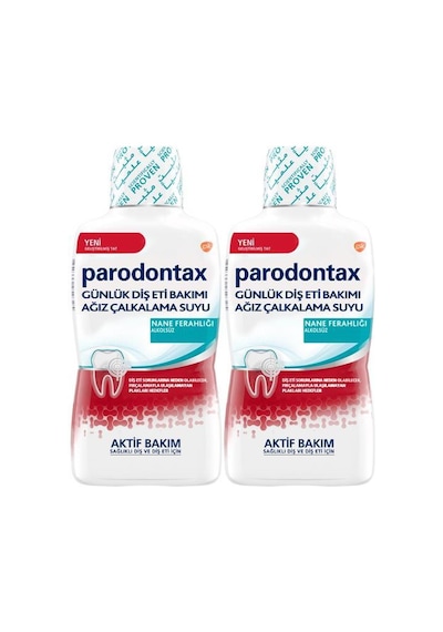 Parodontax Ağız Bakım Suyu Nane Ferahlığı 2 x 500 ML