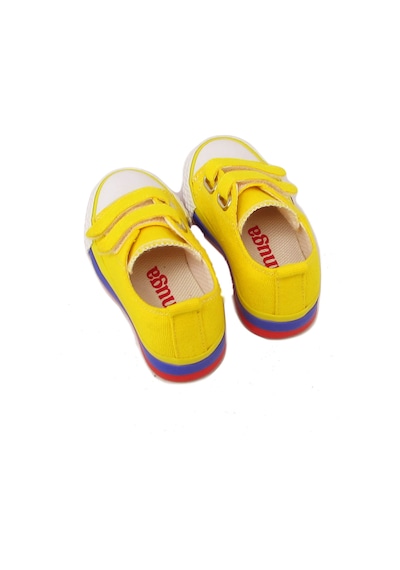 Kanuga Magl1202 Sarı Unısex Çocuk Çift Cırtlı Converse Sari