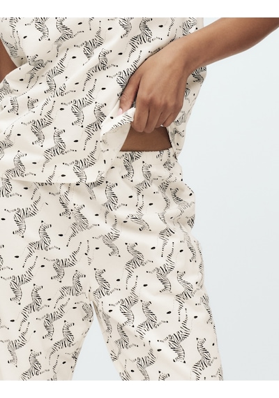 Marks & Spencer Pamuk Karışımlı Pijama Takımı T37004619F Krem Mix Marks & Spencer Pamuk Karışımlı Pijama Takımı T37004619F Krem Mix