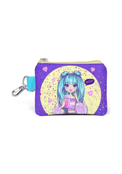 Coral High Kids Mor Pembe Anime Kız Desenli Bozuk Para Çantası 21835