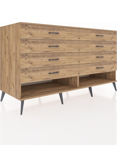 Kronos Konsol 8 Çekmeceli 176x59x99 Çam-çam Çam-çam