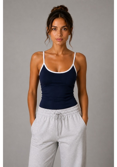 Parshey Kadın Kare Yaka İnce Renkli Askılı Body Üst Modern & Şık Görünüm & Günlük Lacivert Parshey Kadın Kare Yaka İnce Renkli Askılı Body Üst Modern & Şık Görünüm & Günlük Lacivert