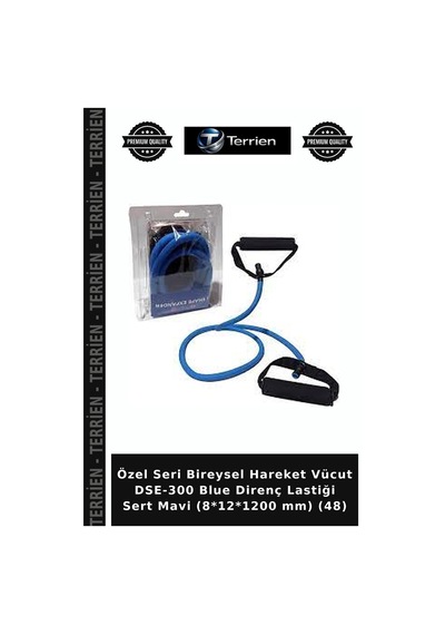 Özel Seri Bireysel Hareket Vücut Dse-300 Blue Direnç Lastiği Sert Mavi 8 12 1200 Mm 48