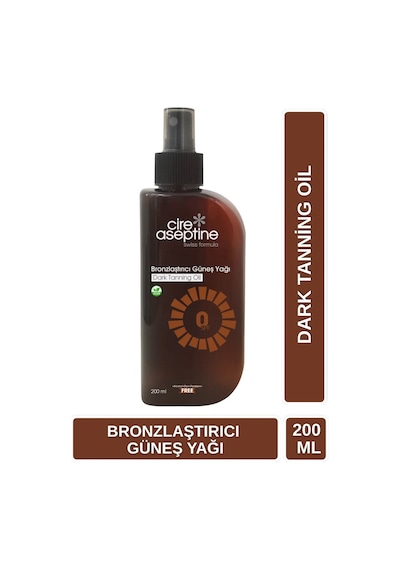 Cire Aseptine Güneş Koruyucu 50 Spf 200ml + Bronzlaştırıcı Güneş Yağı 0 Spf 200 Ml 2 Li Set