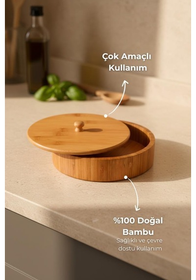 Bambum Pekit - Tortilla Kabı Ahşap