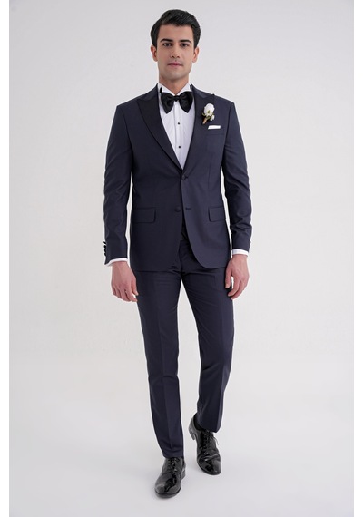 Black 077 Takım Slim Lacivert Lacivert