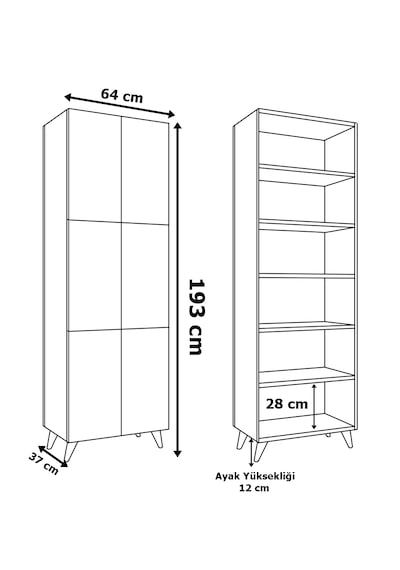 Ae-3010 Nehir Antrasit Gri Çok Amaçlı Mutfak Dolabı & Banyo Dolab