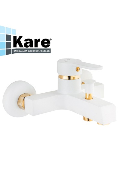Kare Stil Mix Beyaz Banyo Bataryası Mat Beyaz