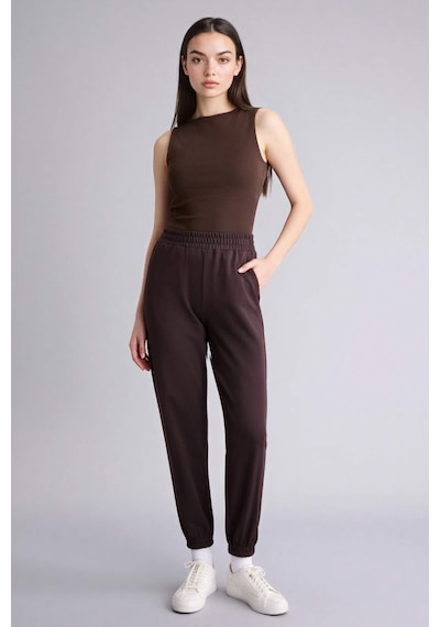 Defacto Basıc Jogger Eşofman Altı H0284ax26spbn340 Kahve-bn340