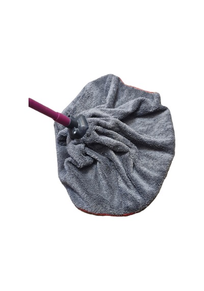 Jumbo Boy Gri Renk Mikrofiber Mop Paspas Yedek Ucu Çizmez Ve Ses Yapmaz Özel Doku
