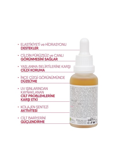 Solaris Kolajen Serum 30 ML + Hyaluronic Acid Serum 30 ML + Vitamin C Serum 30 ML