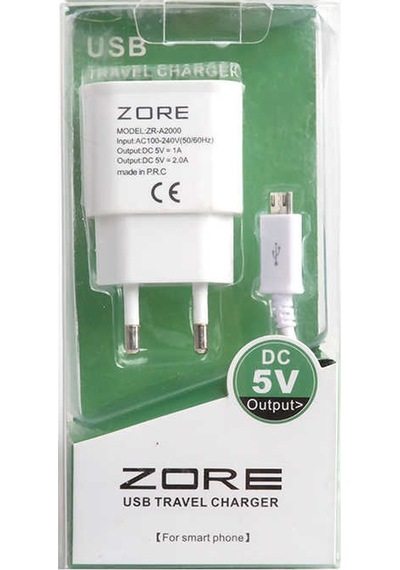 Ariatech Zr-a2000 2 Usb Li Micro Ev Şarj Seti - Beyaz Beyaz