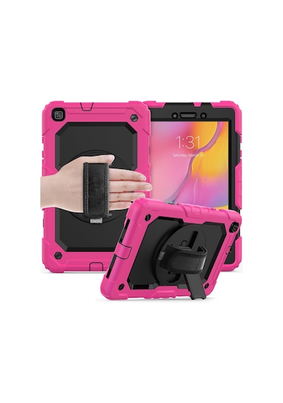 Galaxy T290 Tab A 8 Kılıf Pars Tablet Kapak - Pembe Diğer
