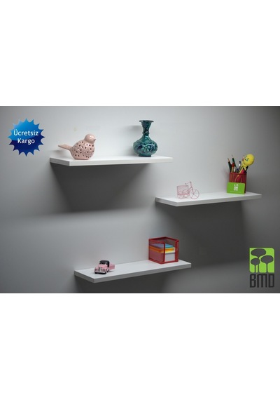 3 Lü Set Renkli Raf 90 Cm 3 Lü Set Renkli Raf 90 Cm