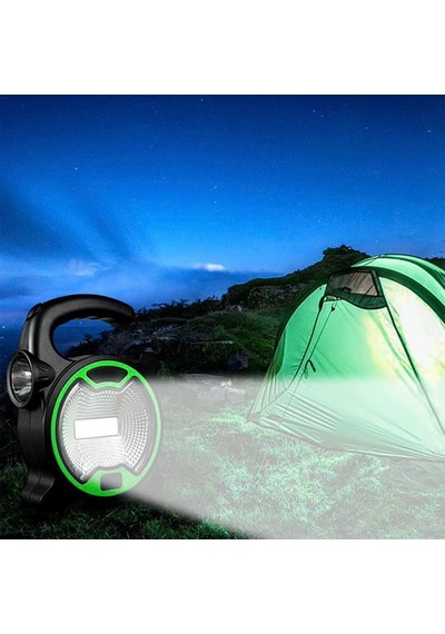 Mobee Pilli Kamp Feneri Led 3xaa Taşınabilir Işıldak 2 Modlu Cob Led Kamp Lambası Mkmp-0016