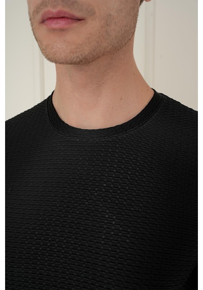 Efor Ts 891 Slim Fit Siyah Spor T-shirt Siyah