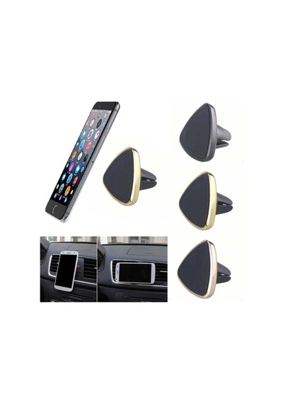 Zore Magnetic Air Vent Araç Telefon Tutucu Turuncu Vakumlu Gold
